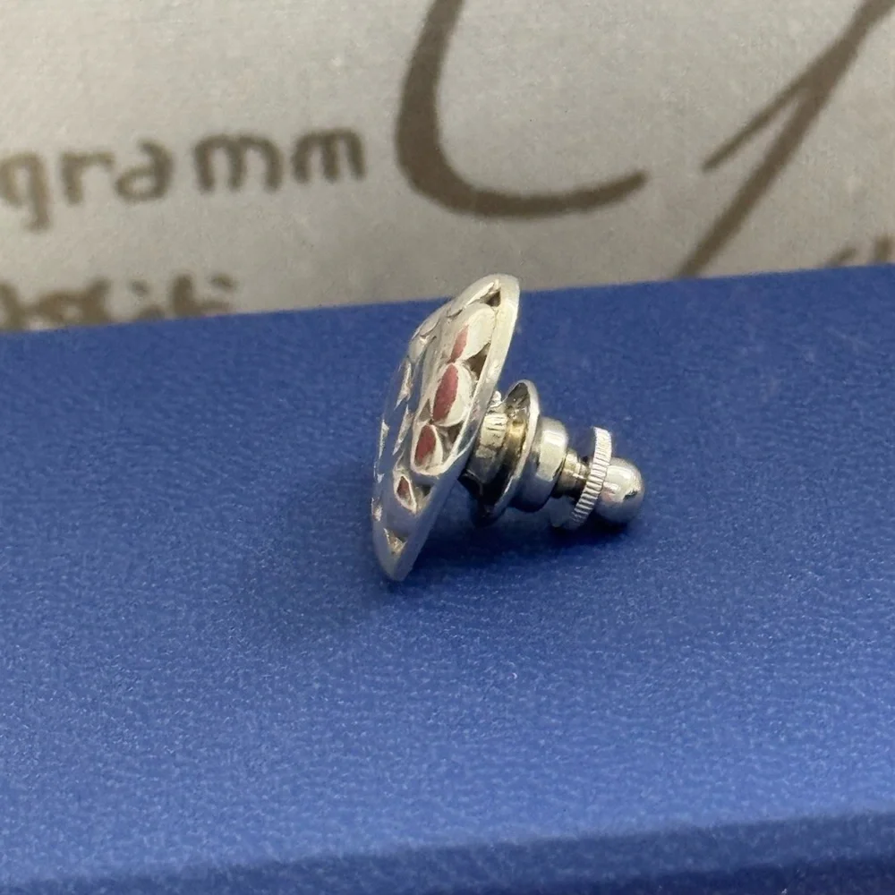 John Hardy .925 Sterling Silver 2003 Collectible Dot Heart Pin / Tie Tac